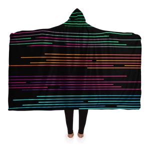 Draw the line  Hooded Blanket