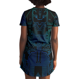 Blue Hacker T-Shirt Dress
